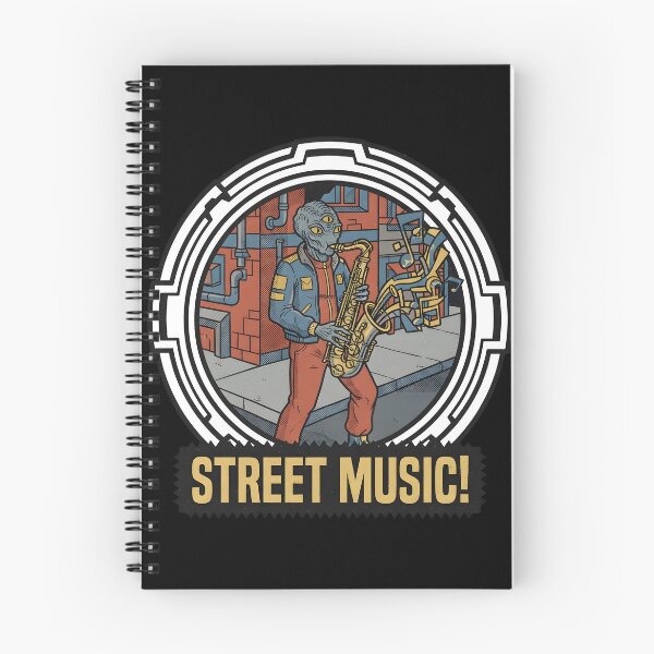 Item preview, Street Music Alien Saxophone Player Retro Graphic designed and sold by DuckOddity.