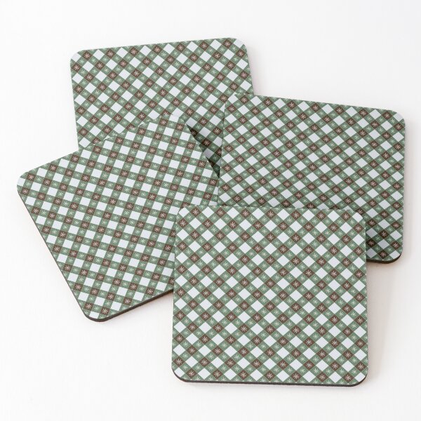 Item preview, Gingham Sun Design - Green, Brown and White designed and sold by Moon And Magic Designs.