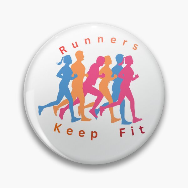 Item preview, Runners Keep Fit Colorful Running Silhouette | Fitness & Marathon Graphic designed and sold by Chiedu10.