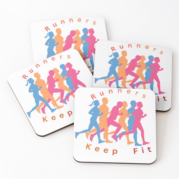 Item preview, Runners Keep Fit Colorful Running Silhouette | Fitness & Marathon Graphic designed and sold by Chiedu10.