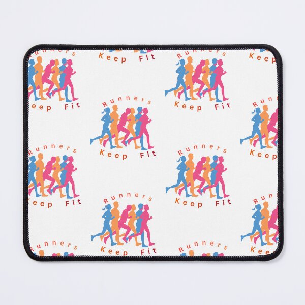 Item preview, Runners Keep Fit Colorful Running Silhouette | Fitness & Marathon Graphic designed and sold by Chiedu10.