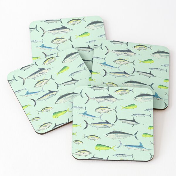 Item preview, Open Ocean Drift – Washed Teal Seamless Repeat designed and sold by Melissa  MacMichael Art + Design.