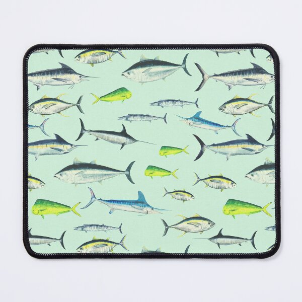 Item preview, Open Ocean Drift – Washed Teal Seamless Repeat designed and sold by Melissa MacMichael Art + Design.