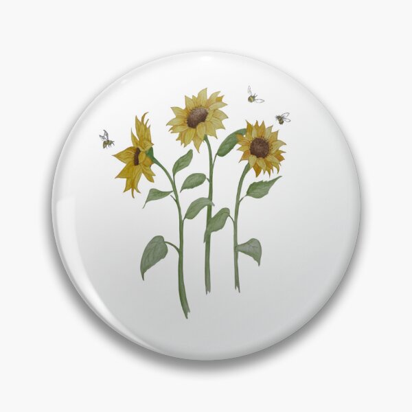 Item preview, Sunflowers with Bees designed and sold by castawayscot.