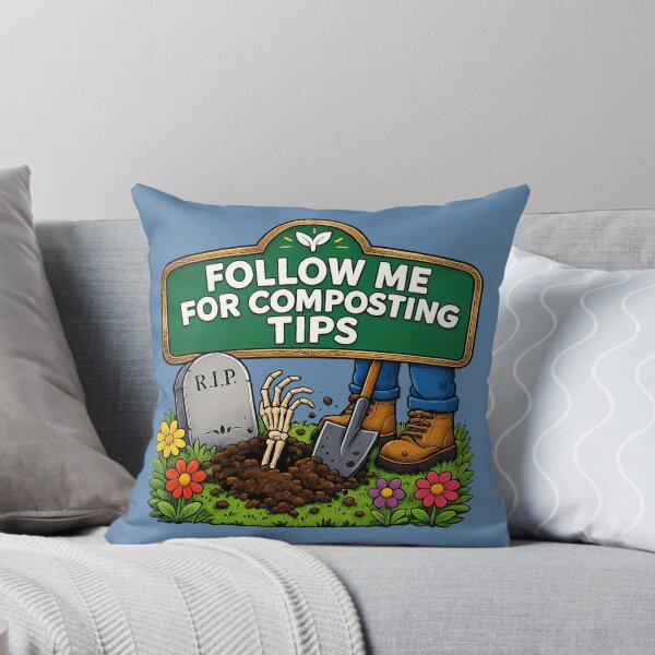 Item preview, Follow Me for Composting Tips designed and sold by Seyahshop.