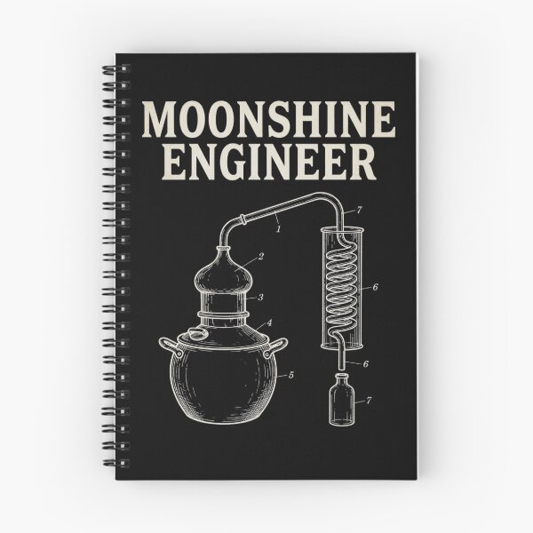 Item preview, Patent Art Moonshine Engineer Drawing Print T-Shirt | Vintage Distillery Blueprint Graphic Gift designed and sold by Trendably.