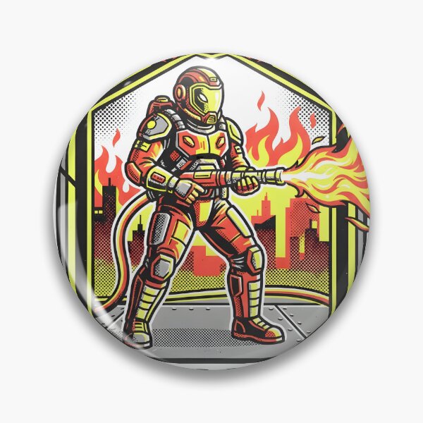 Item preview, Heroic Spirit Alien Firefighter Retro Graphic designed and sold by DuckOddity.