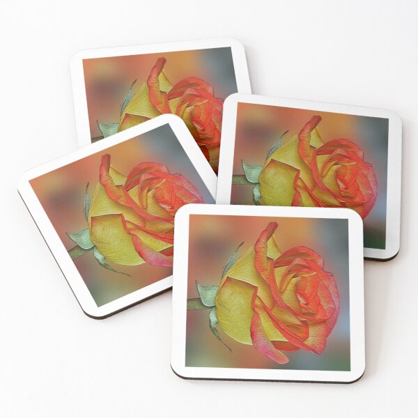 Item preview, Orange Rose Close Up Botanical Portrait designed and sold by loonburttonDF.