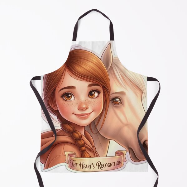 Item preview, "Pure Bond: Girl and Horse Sticker Art with Freckles and Braided Hair" designed and sold by Arts121.