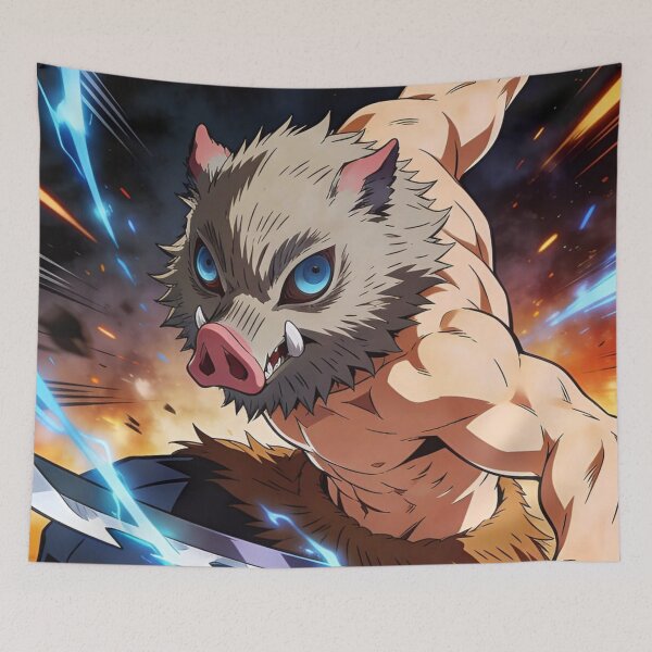 Item preview, Inosuke fan art anime japanese  designed and sold by Arjun4282.