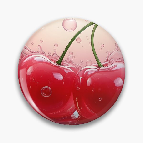 Item preview, Red cherries in clear water designed and sold by Halbeskilo.