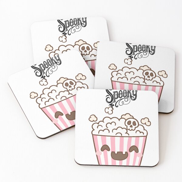 Item preview, Cute Spooky Popcorn Kawaii Halloween Design designed and sold by     Sela Art .