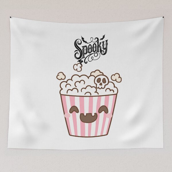 Item preview, Cute Spooky Popcorn Kawaii Halloween Design designed and sold by     Sela Art .