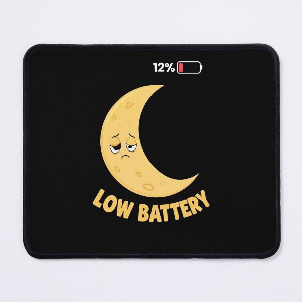 Item preview, Low Battery Moon | Funny Lunar Phase Minimalist designed and sold by QuietSpark.