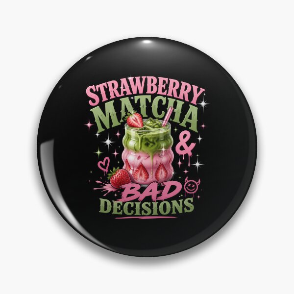 Artikelvorschau, Strawberry matcha and bad decisions entworfen und verkauft von Jasardpu.