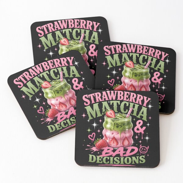 Item preview, Strawberry matcha and bad decisions designed and sold by Jasardpu.