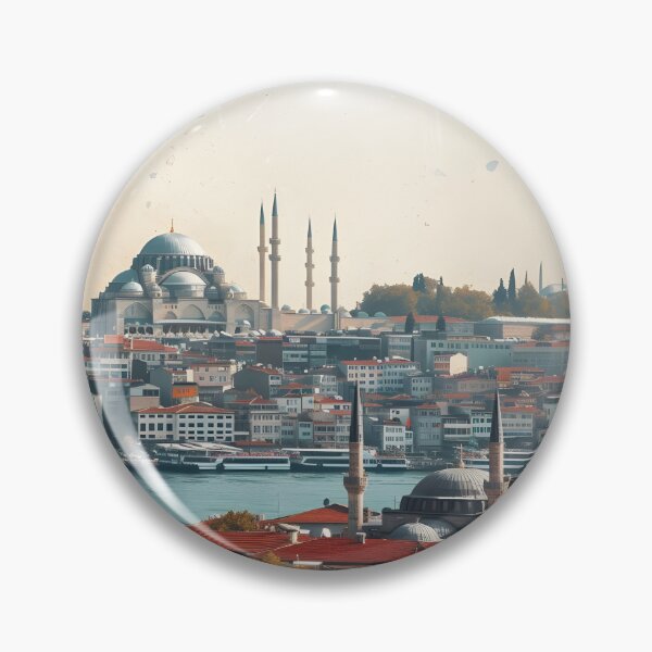 Item preview, Istanbul Turkey Bosphorus Skyline Cityscape Art designed and sold by FaizArtShop.