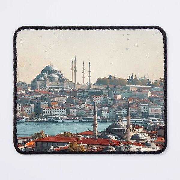Item preview, Istanbul Turkey Bosphorus Skyline Cityscape Art designed and sold by FaizArtShop.