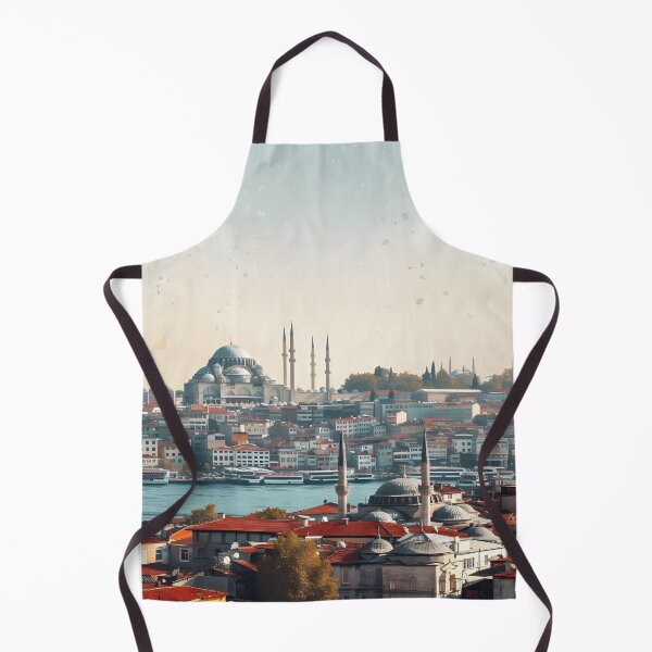 Item preview, Istanbul Turkey Bosphorus Skyline Cityscape Art designed and sold by FaizArtShop.