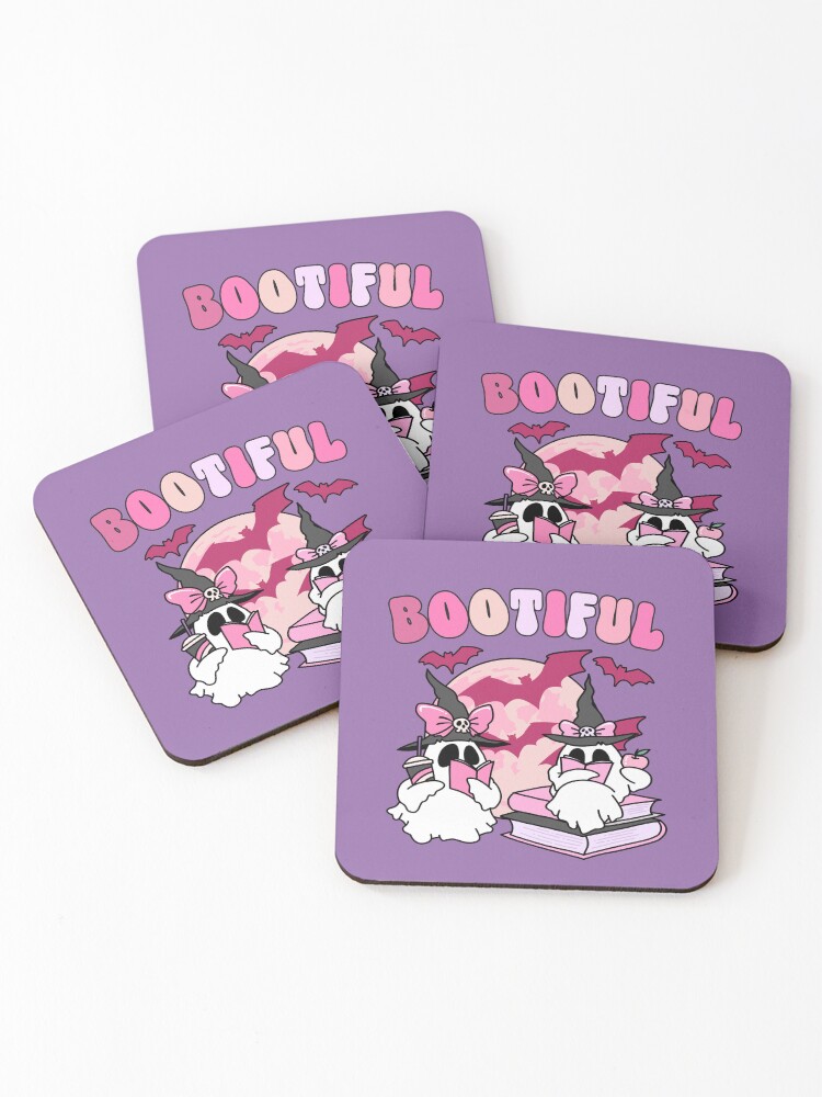 Thumbnail 1 of 5, Coasters (Set of 4), Bootiful designed and sold by BritishDelights.