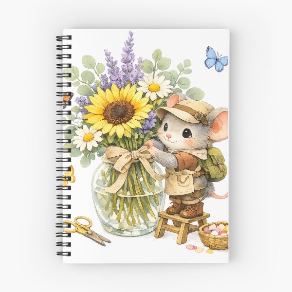 Item preview, Milo the Tiny Mouse Florist designed and sold by Sara-Ai.