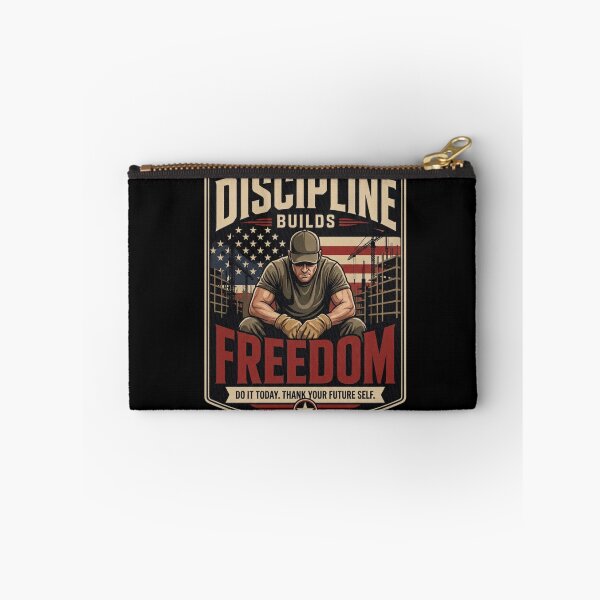 Item preview, Discipline Builds Freedom - Vintage Blue Collar Motivation T-Shirt designed and sold by DomKo10.