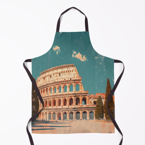 Item preview, Rome Colosseum Travel Poster - Retro Italy Cityscape Art designed and sold by FaizArtShop.