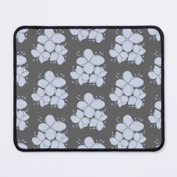 Item preview, Pastel Blue Floral On Slate Grey Background designed and sold by Jyoti Digital Artist.