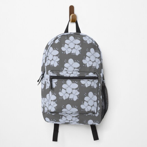 Item preview, Pastel Blue Floral On Slate Grey Background designed and sold by ​Jyoti Digital Artist.