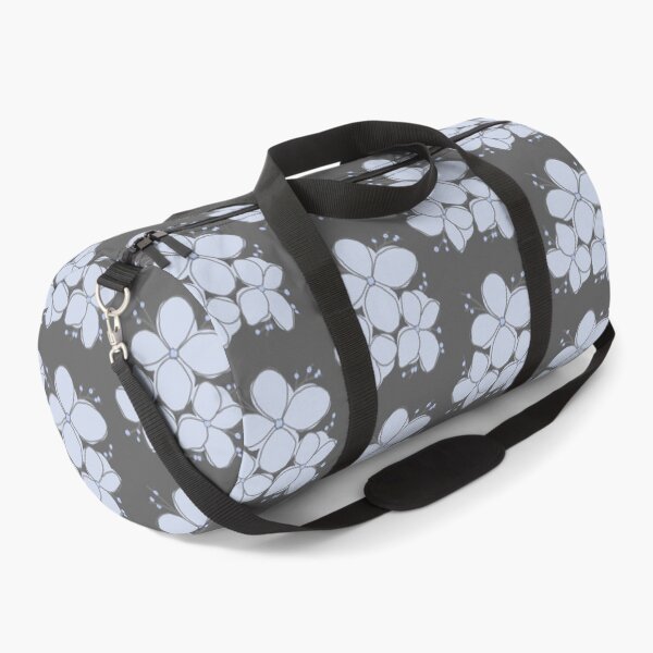 Item preview, Pastel Blue Floral On Slate Grey Background designed and sold by Jyoti-Quotes.