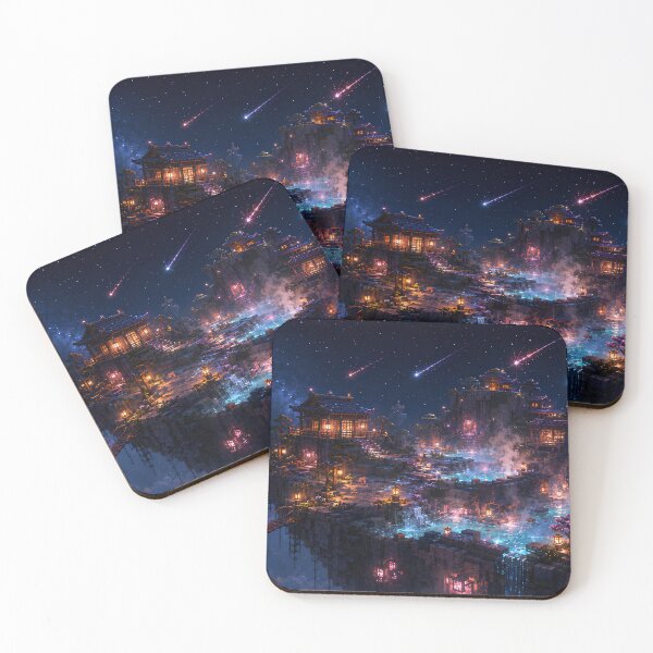 Item preview, Midnight Hot Springs Above the Stars designed and sold by pixelpopplanet.