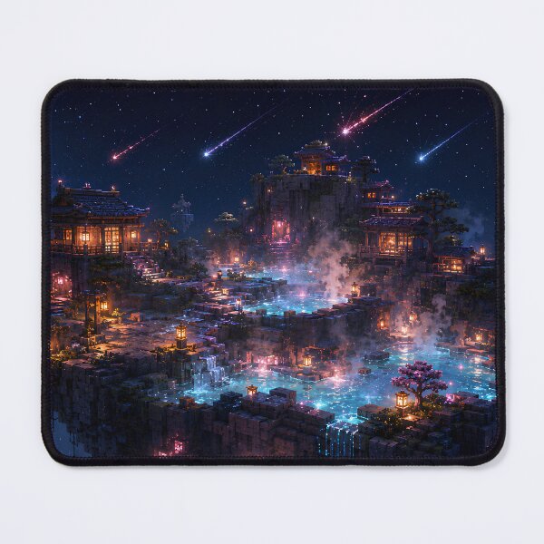 Item preview, Midnight Hot Springs Above the Stars designed and sold by pixelpopplanet.
