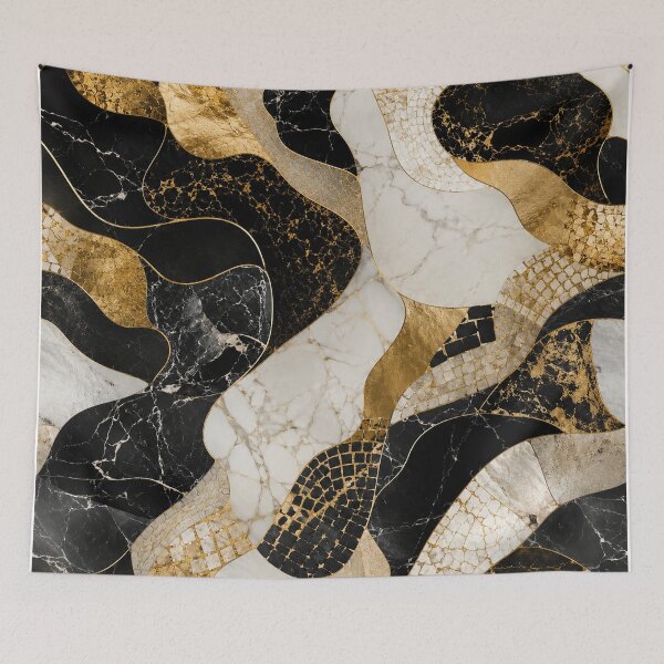 Item preview, Black, Gold, Ivory Marble designed and sold by Seyahshop.