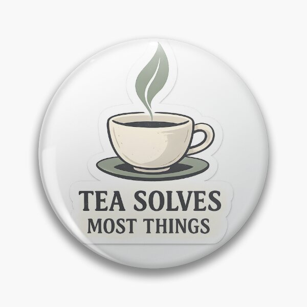 Item preview, Tea Solves Most Things Minimal Tea Lover Design designed and sold by Naviora.
