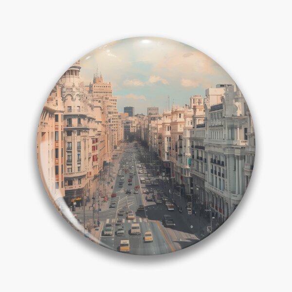Item preview, Madrid Spain Travel Poster - Gran Vía Architecture Art designed and sold by FaizArtShop.