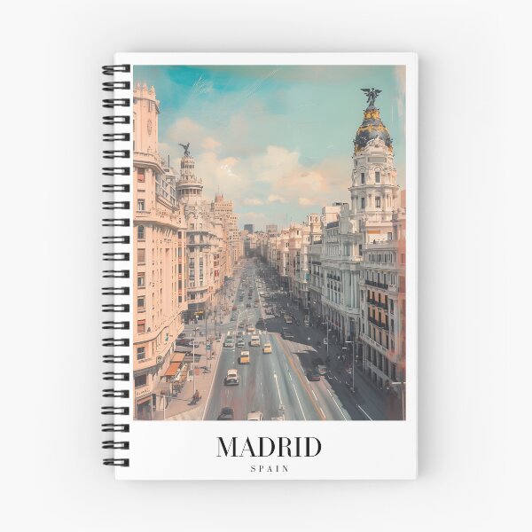 Item preview, Madrid Spain Travel Poster - Gran Vía Architecture Art designed and sold by FaizArtShop.