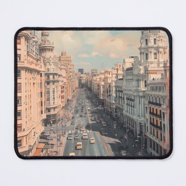 Item preview, Madrid Spain Travel Poster - Gran Vía Architecture Art designed and sold by FaizArtShop.
