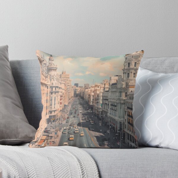 Item preview, Madrid Spain Travel Poster - Gran Vía Architecture Art designed and sold by FaizArtShop.