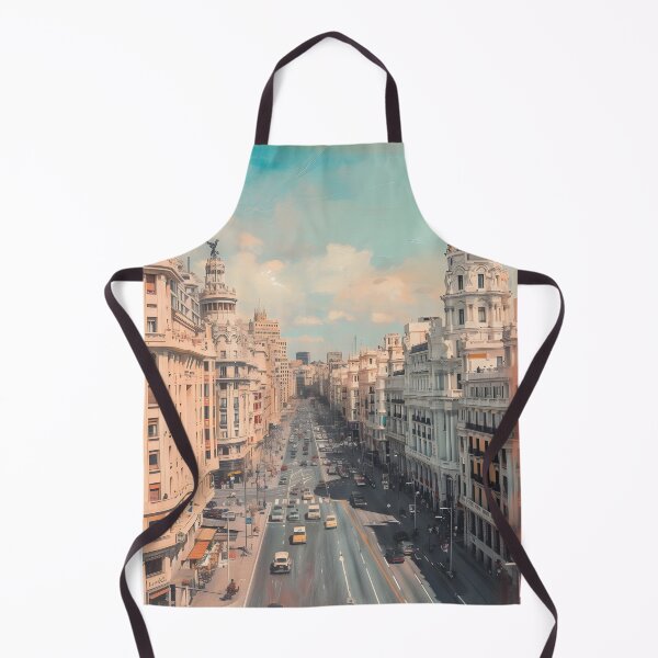 Item preview, Madrid Spain Travel Poster - Gran Vía Architecture Art designed and sold by FaizArtShop.