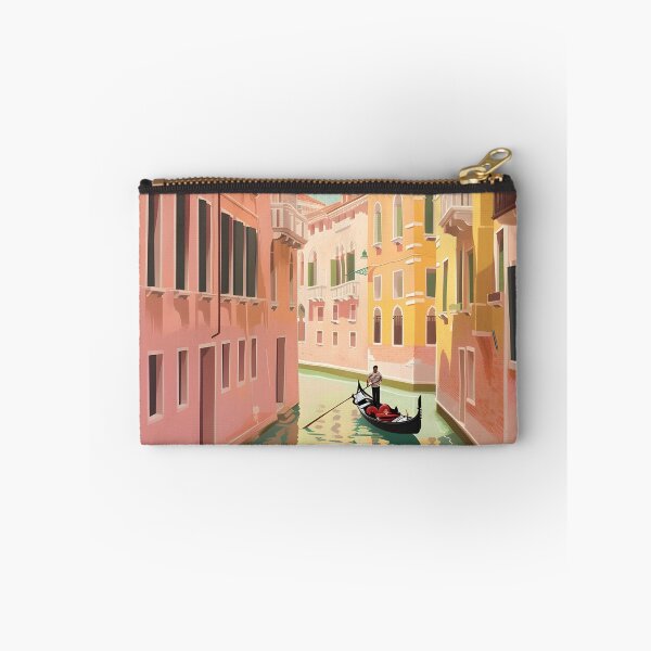 Item preview, Venice Italy Travel Poster - Colorful Canal and Gondola Art designed and sold by FaizArtShop.