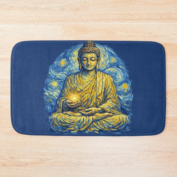 Item preview, Van Gogh Inspired Buddha Art | Spiritual Meditation Painting | Vibrant Zen Wall Art designed and sold by getpressedshirt.