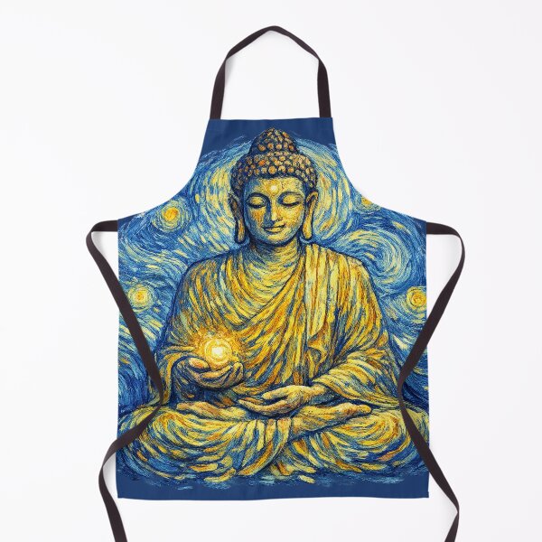 Item preview, Van Gogh Inspired Buddha Art | Spiritual Meditation Painting | Vibrant Zen Wall Art designed and sold by getpressedshirt.
