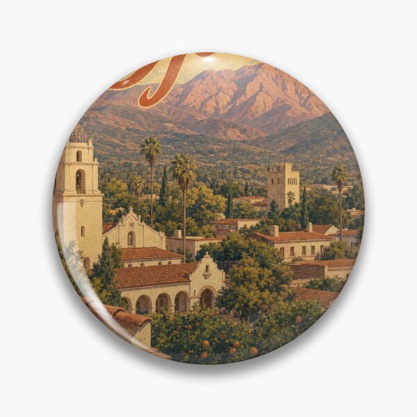Item preview, Ojai USA Travel Souvenir - Retro Illustration designed and sold by VisualArtsOasis.