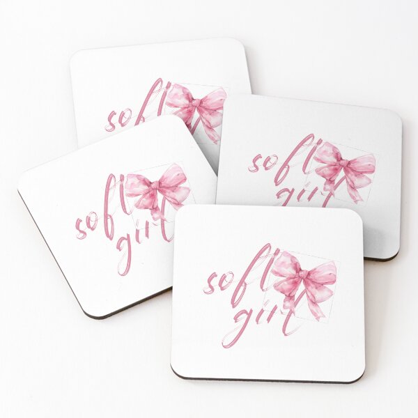 Item preview, Soft Girl Aesthetic Watercolor Pink Bow Coquette Design designed and sold by MagySale.