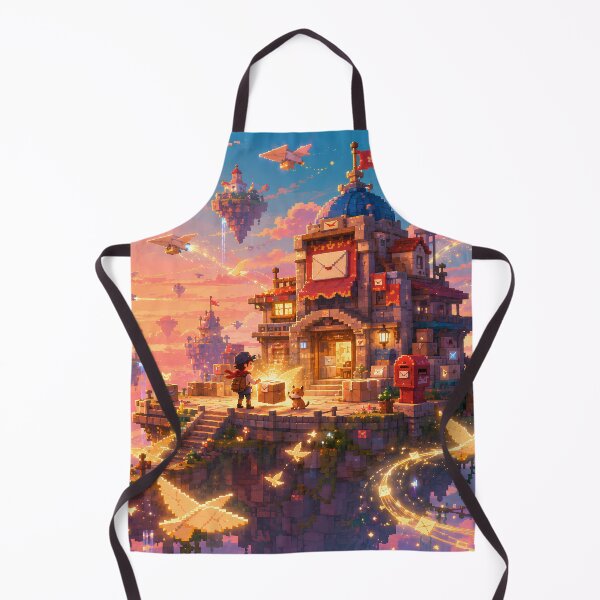 Item preview, Sky Post Office and the Golden Mailbirds designed and sold by pixelpopplanet.
