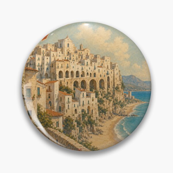 Item preview, Sperlonga Italy Travel Souvenir - Retro Illustration designed and sold by VisualArtsOasis.