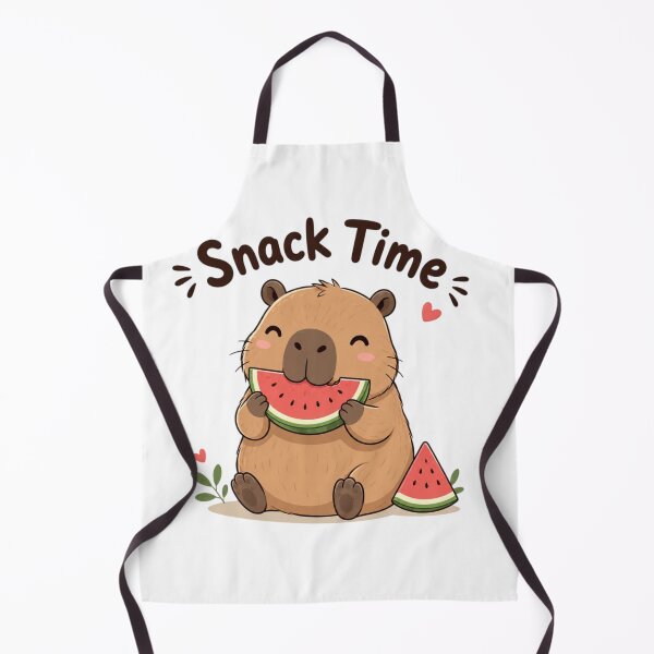 Item preview, Cute Capybara Eating Watermelon Snack Time Kawaii Animal Funny Summer Sticker designed and sold by Sanika arts .