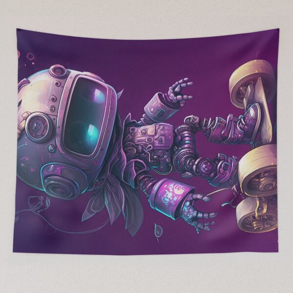 Item preview, Robot Anime T-Shirt, Kids Anime Robot Skateboard Art designed and sold by Art.Fusion.Studio.