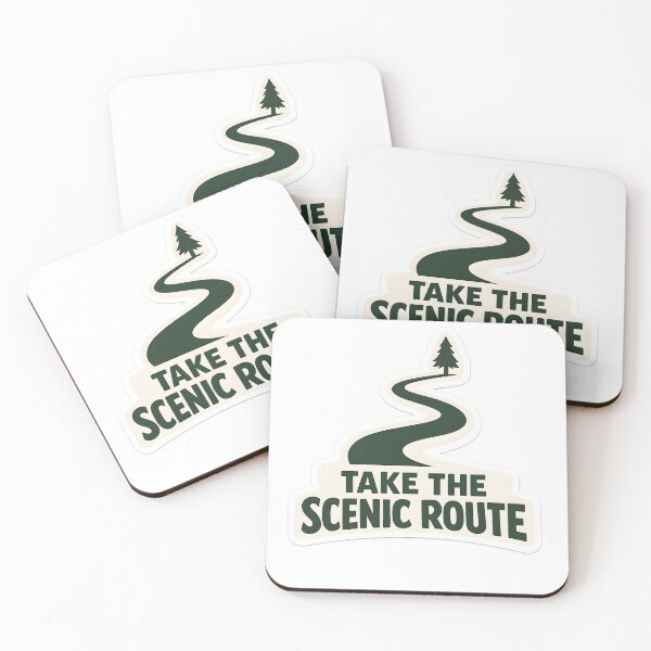Item preview, Take The Scenic Route Minimal Hiking Design designed and sold by Naviora.
