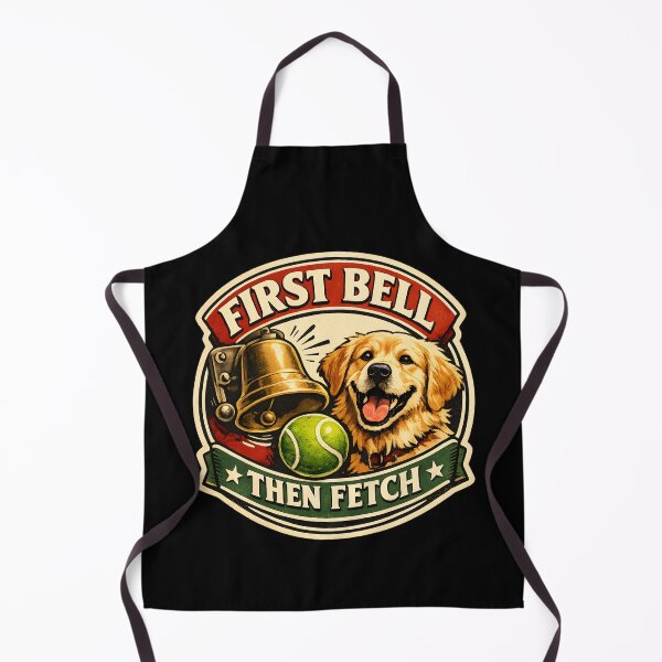 Item preview, First Bell Then Fetch Golden Retriever Back to School Dog Design designed and sold by Sahil Randhawa.
